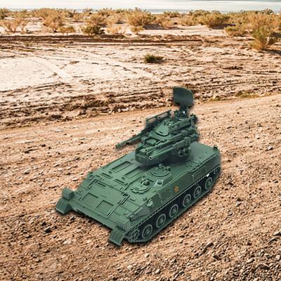 Modellino di Carro Armato 4D in Miniatura 1/72 da Costruire Autoassemblaggio Puzzle Fai da Te Cingolato per