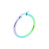 Fashion Big Smooth Circle Hoop Earrings for Women 10-75mm Stainless Steel Round Statement Earrings Party Girl Gift Jewelry
