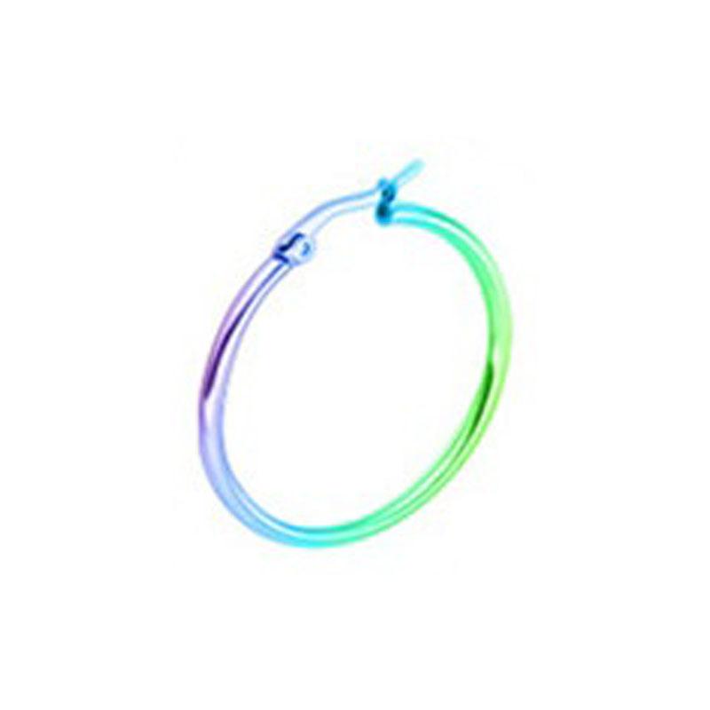 Fashion Big Smooth Circle Hoop Earrings for Women 10-75mm Stainless Steel Round Statement Earrings Party Girl Gift Jewelry