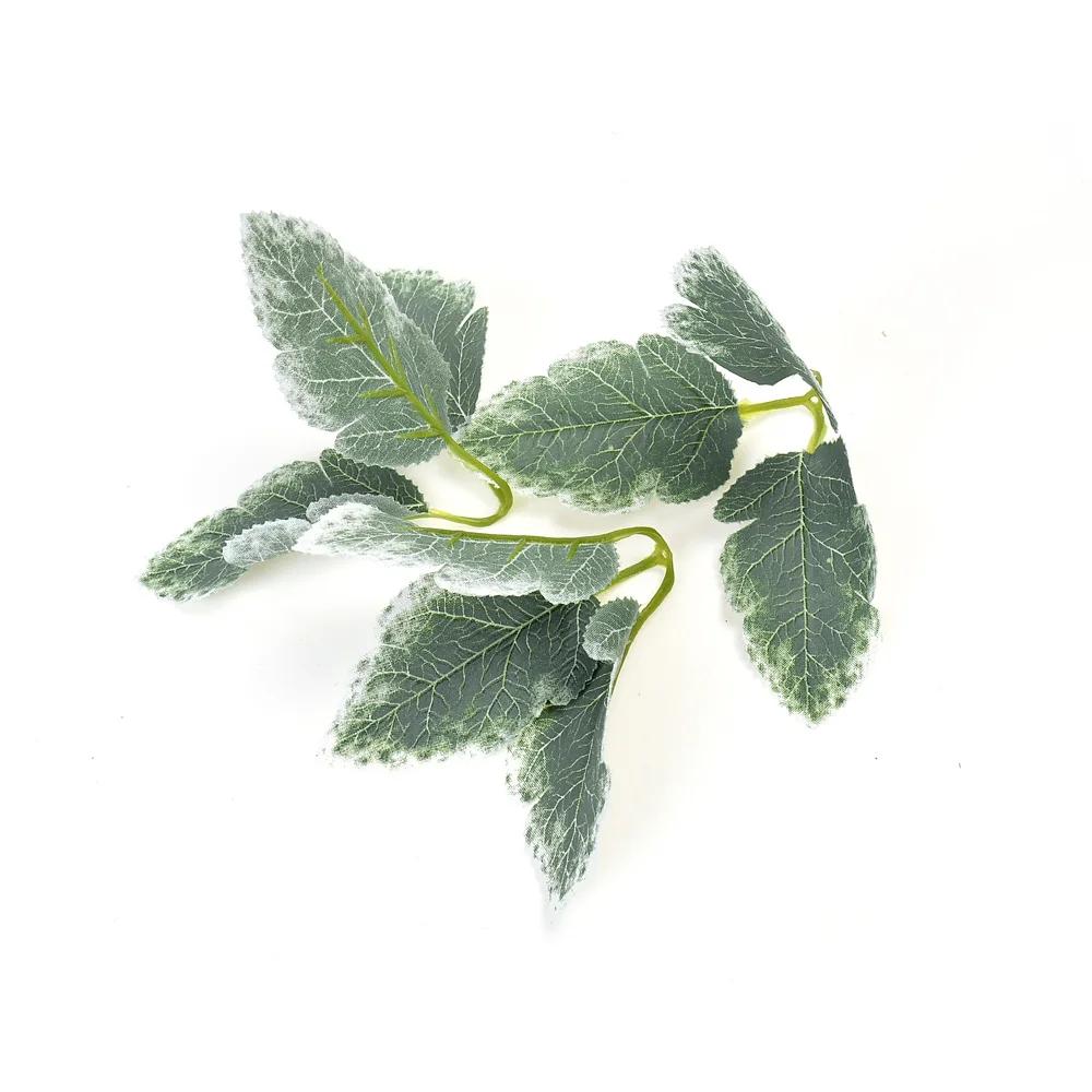 10pcs Artificial Flower Leaves Plant Bouquet Wedding Home Christmas Decoration DIY Wreath Accessories Scrapbooking Fake Flowers