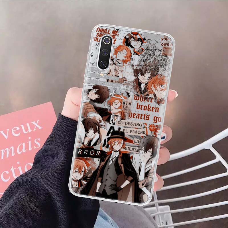 Bungo Stray Dogs Poster Soft Phone Case For Xiaomi Redmi Note 10 10S 9 9S 8 7 8T 11S 11T 11 Pro 9A 9T 9C 8A 7A Shell Cover Funda