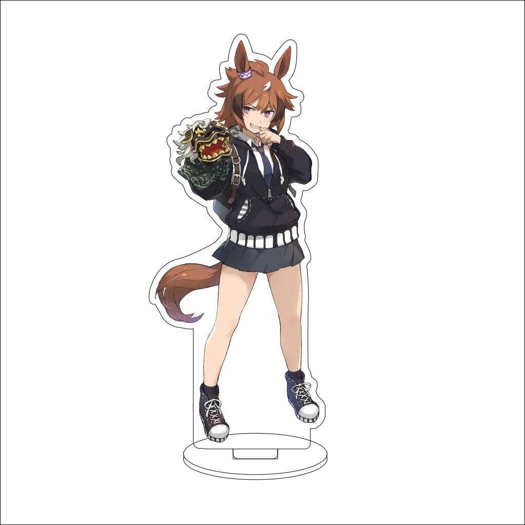 16CM Anime Pretty Derby Cosplay Acrylic Stand Ornaments Taiki Shuttle Grass Wonder Mejiro McQueen Figure Stand Halloween Gifts
