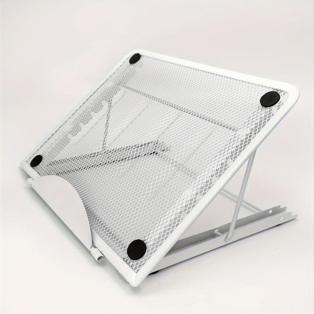 Adjustable Metal Bracket, Foldable Anti Slip Laptop Bracket Base, Flat Floor Folding Bracket, Portable Tracking Bracket