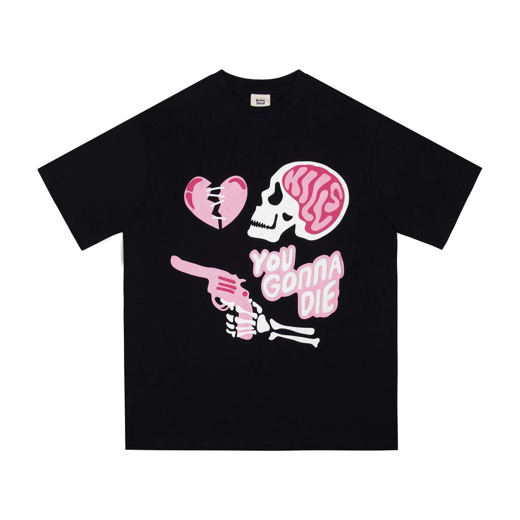 2025 Personalized Trendy Youth Fashion 100% Cotton Printed T-shirt Four Seasons Trendy Brand Male and Female Hot Products
