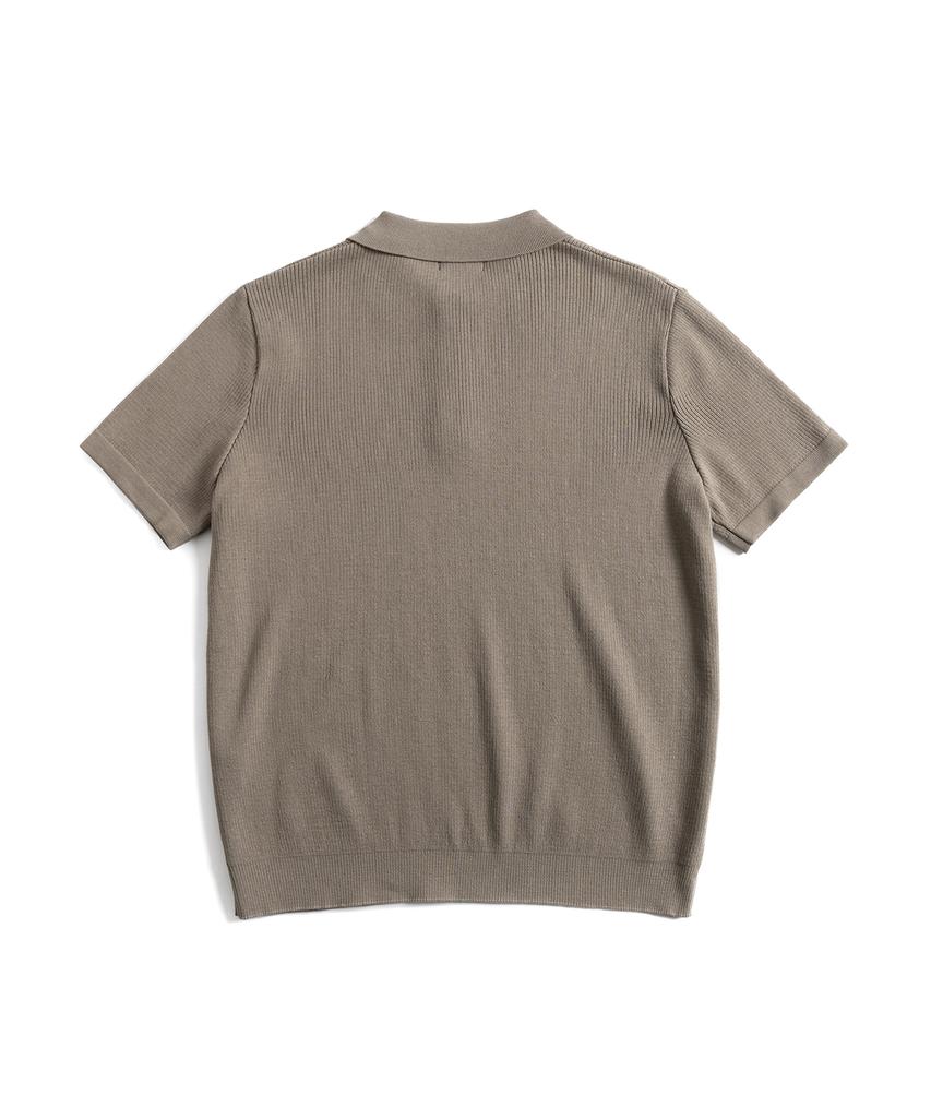Waildeubeuligseu W23 Knitted Polo Shirt (Sand Beige)