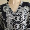 Dimanaf 2025 Women Plus Size Spring Long Dress Loose V-Neck Printing Vintage Casual Floral Oversize Long Sleeve 5027