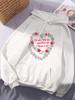 Birthday Cake Printing Hoodies Womens Comfortable Loose Sweatshirts Winter Fleece Warm Pullovers Basics Casual Womans Clothes