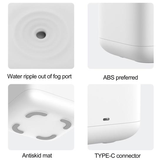 1 Set 800ML Air Humidifier Anti-gravity Water Droplet Reflow Weightless Sprayer LED