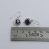 Faceted Amethyst Silver Earring, 925 Sterling Silver Handmade Jewelry, February Birthstone Earring, Silver Earring, Women Jewelry