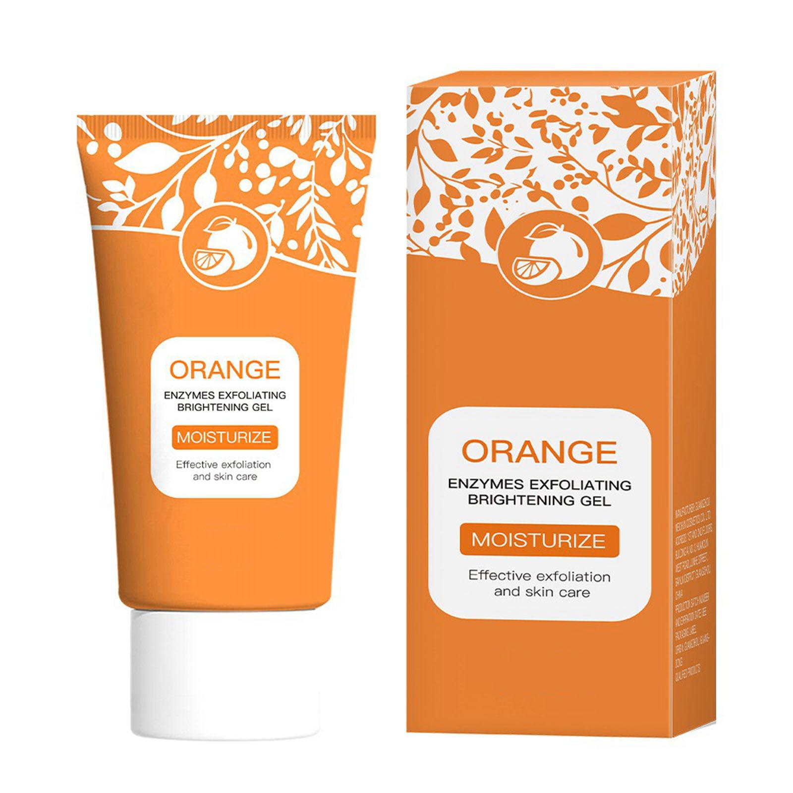 

Отшелушивающий гель, Гель для глубокого очищения, Органическое увлажнение и отшелушивание для всех типов кожи. One Size оранжевый