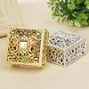 Vintage Hollow Out Jewelry Box Gold/Silver Plated Plastic Candy Box Wedding Party Favor Box for Ring Earrings Necklace Bridal Shower Birthday Supplies