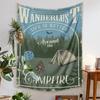 Beach Towel Rug Teen Retro Outdoor Dorm Camping Logo Wall Mat Picnic  Tapestry