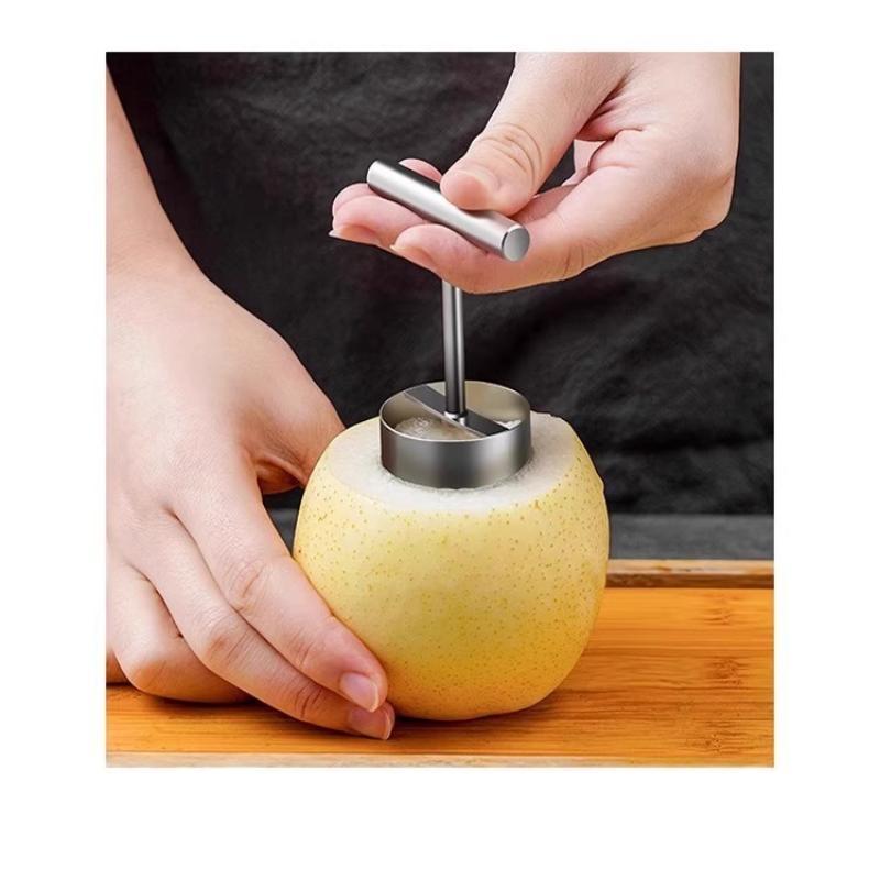 Fruit Core Digger Pear Core Coring Cutter Stainless Steel Fruit Core Pitter Remover Separator For Kitchen Accessories
