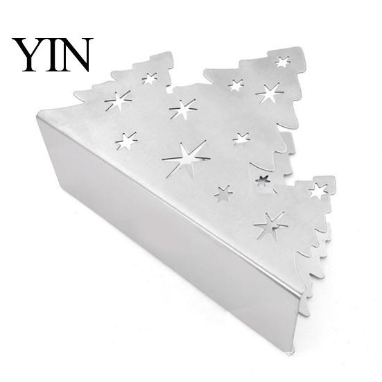 Suministros para Fiesta de Año Nuevo Portanapkins de Árbol de Navidad, Soporte Vertical de Acero Inoxidable para Papel de Cocina, Dispensador Decorativo para la Mesa del Comedor