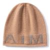 Korean Single Letter Beanie for Women - Autumn/Winter Fashion, Versatile, Large Fit, Pull-On Knitted Slouchy Hat