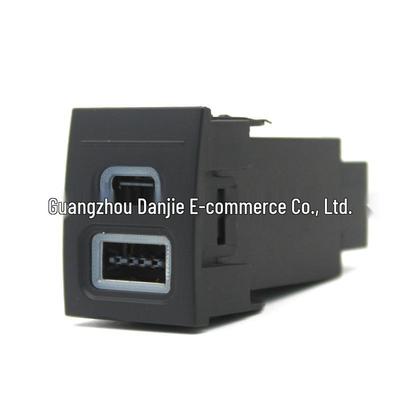 Compatible with Volkswagen POLO 04-11 Models: QC3.0C+Type-C USB Fast Charger Socket.