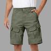 Herren Cargoshorts Mehrere Taschen Arbeitsshorts Entspannte Passform Utility Shorts mit Knopfverschluss und Gürtelschlaufen für den Außenbereich