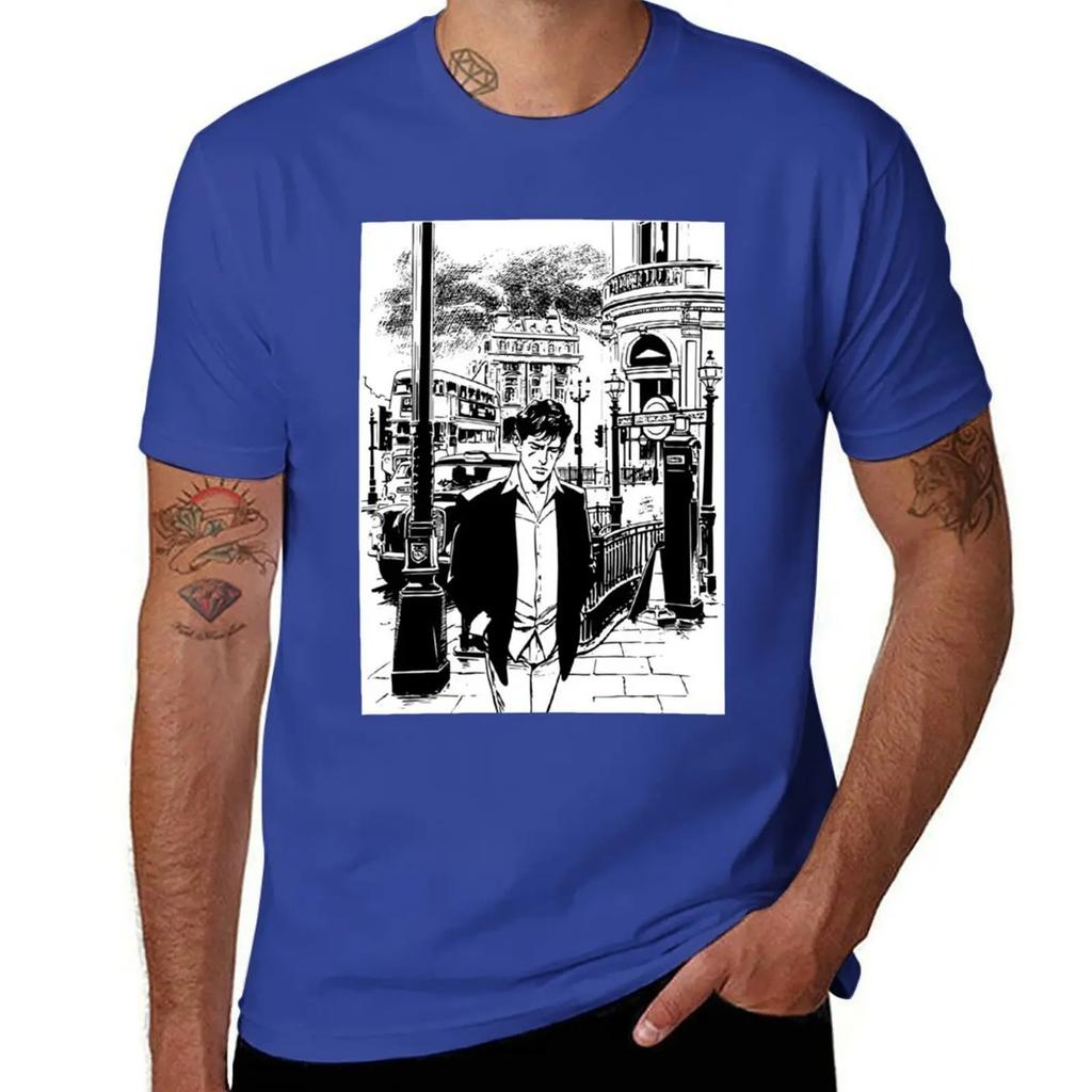 T-shirt Dylan Dog magliette T-shirt a maniche corte magliette uomo alte