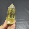 Natural Smoky Citrine Quartz Crystal Wand Single Pointed Quartz Stone Therapy Rod Magnetic Field Aggregation and Vertex