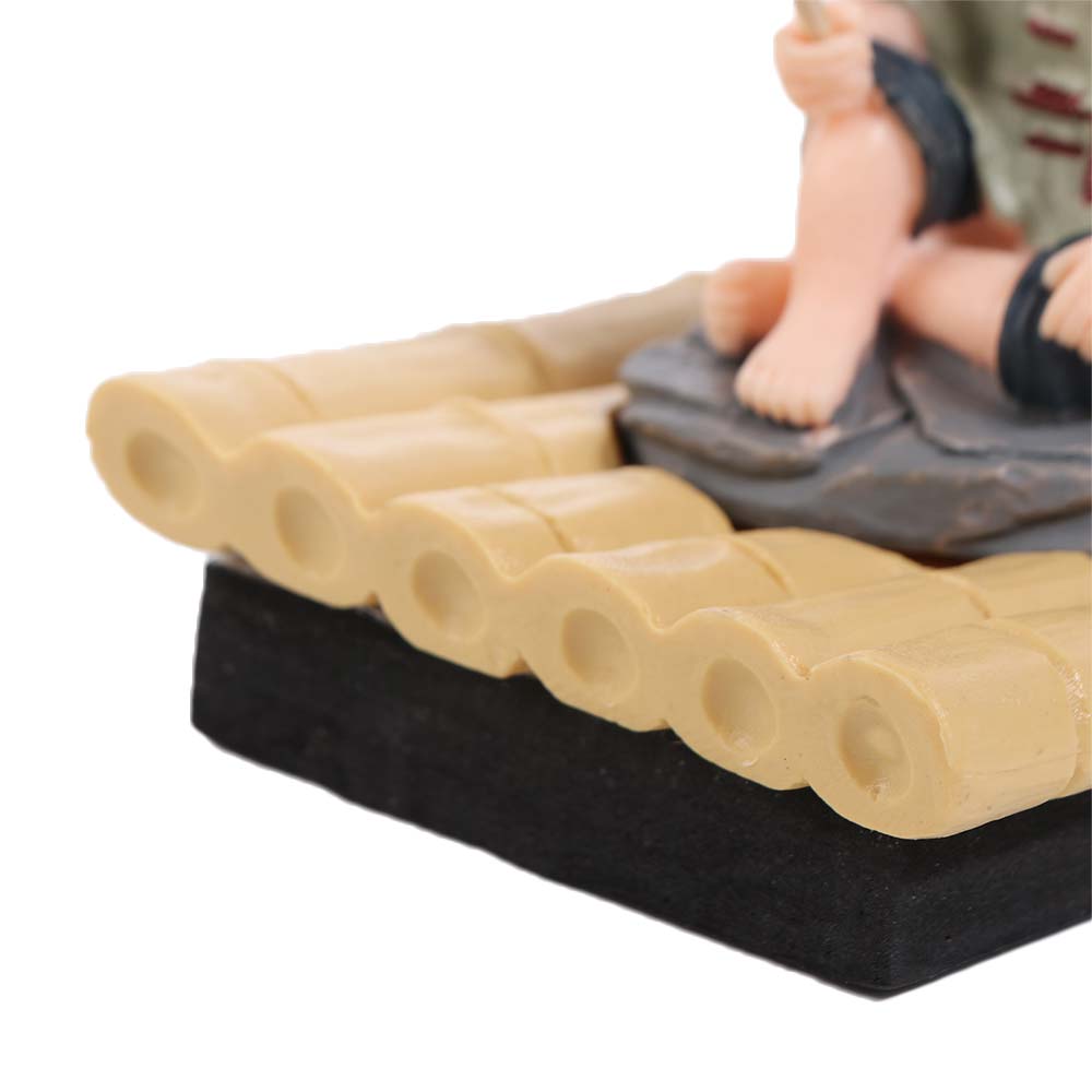Miniature Fisherman Figurine Auto-Floating Fish Tank Decorations Landscaping Crafts Aquarium Use