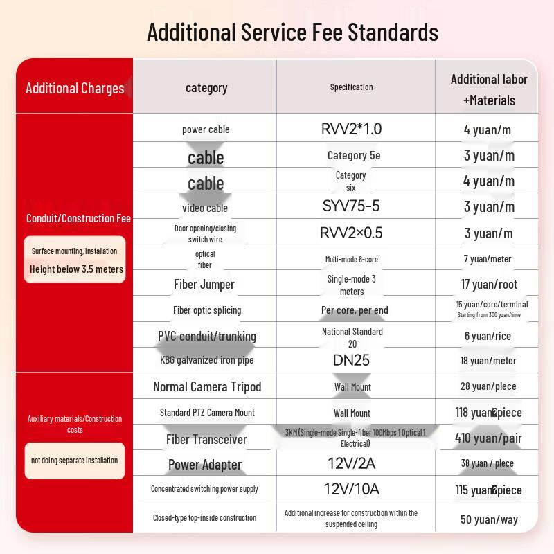 Hikvision Access Control System Installation Service CN plug (adapter included)