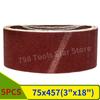 5PCS 457*75mm Sanding Belts 40-1000 Grits Wood Soft Metal Polishing Sandpaper Abrasive Bands For Belt Sander Abrasive Tool