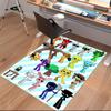 1pc Sprunki9 Print Area Rug - Soft, Washable Non-Slip Indoor Mat for Office Chairs, Living Room, Home Office Decorative Rug
