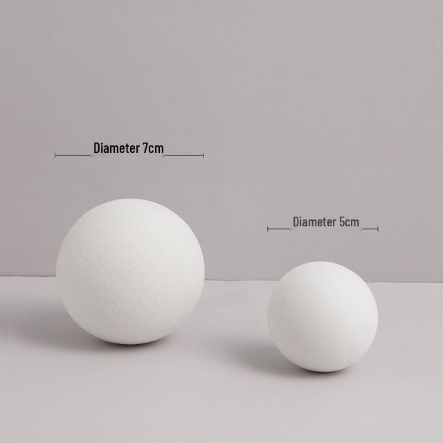 White Foam Geometric Cube Photo Props with Background Board and Small Ornaments