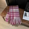 Autumn and Winter Scarves Women's Winter High-end Scarves Thickened and Warm Tonglu Imitation Cashmere Plaid Scarves