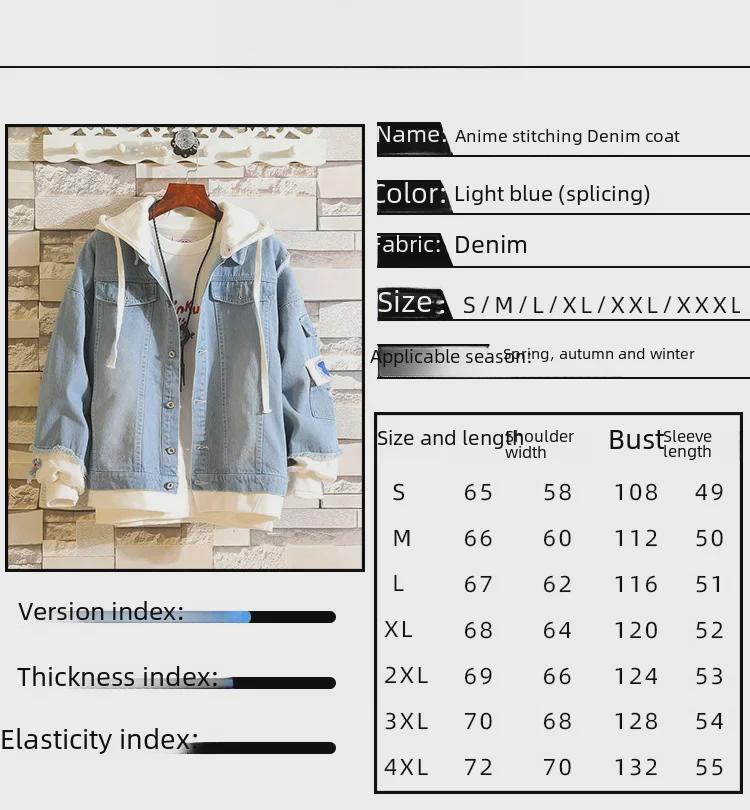 Attack On Titan: Eren, Mikasa, Levi Survey Corps Casual Denim Jacket (Unisex)