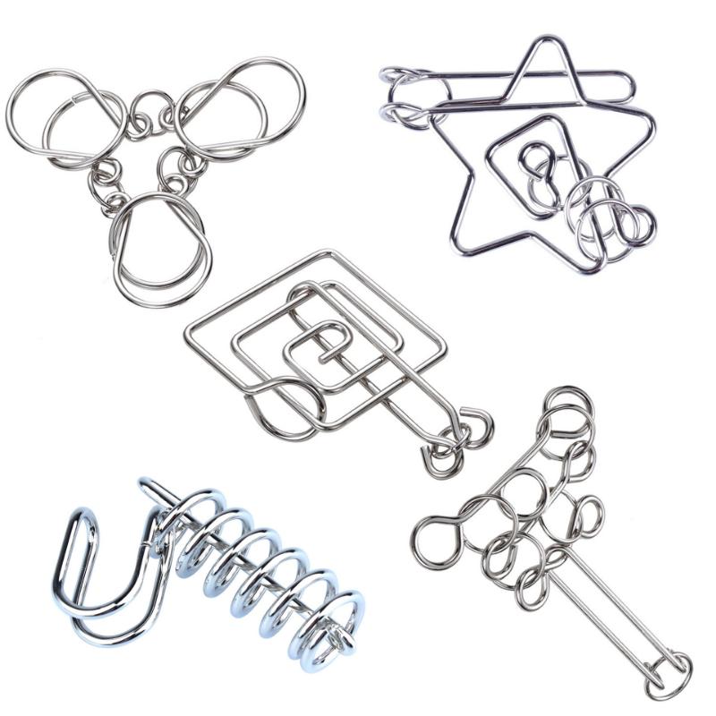 Nine-ring Puzzle Toys with High Difficulty To Untie The Rings, Loop-shaped Ring Intelligence Toy To Untie The Rings