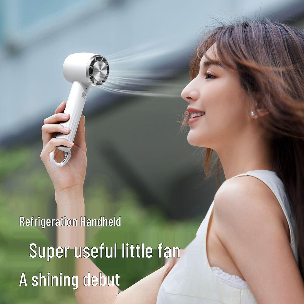 2024 Mini USB Tragbarer Leiser Kühlventilator mit Karabiner und Eispack für den Außenbereich