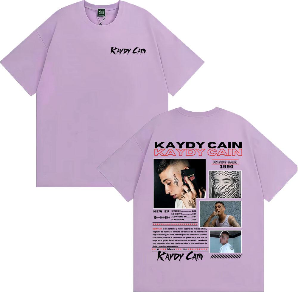 Rapper Kaydy Cain Album 2026 Graphic T Shirts Unisex Women Fashion Hip Hop Retro Tshirt Cotton Casual Oversized T Shirt Streetwear