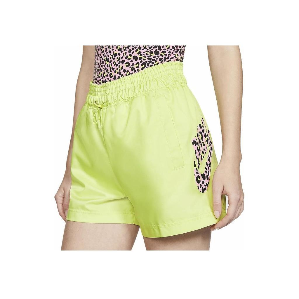 Nike Printed Straight Leg Shorts Women shorts Yellow CW2505-367