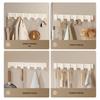 Milky White No-Drill Adhesive Over-the-Door Towel & Clothes Hook