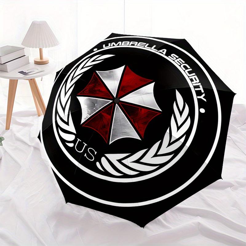 Regenschirm Security US Abzeichen Aufkleber Decal - WasserdichtLanglebigRegenschirm, Tragbarer 3-fach Kompakter Regenschirm für Männer & Frauen Geschenk