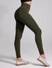 CRZ YOGA Compression Yoga Cropped Asian Olive Size M Women's Leggings, Pants, High-Waisted Leggings, Legs, Butterluxe, Fit, 24-Inch/60-Cm Inseam,