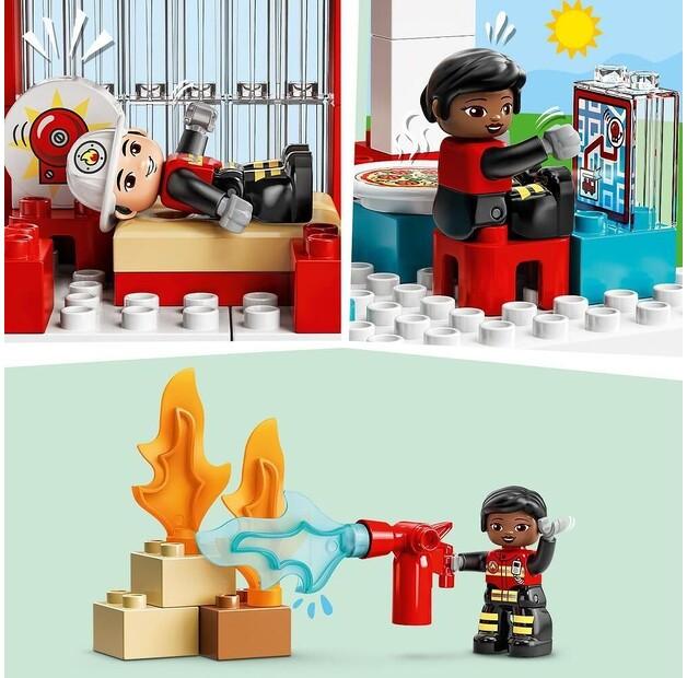 LEGO DUPLO 10970 Fire Station and Helicopter with Sound