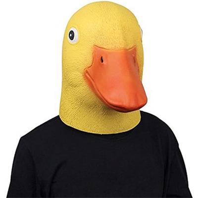 Cadılar Bayramı Deluxe Ördek Baş Maskesi Çiftlik Partisi Cosplay Komik Hayvan Lateks Maskesi Yenilikçi Ördek Rol Yapma Kostümü Başlık Tatil Hediyesi