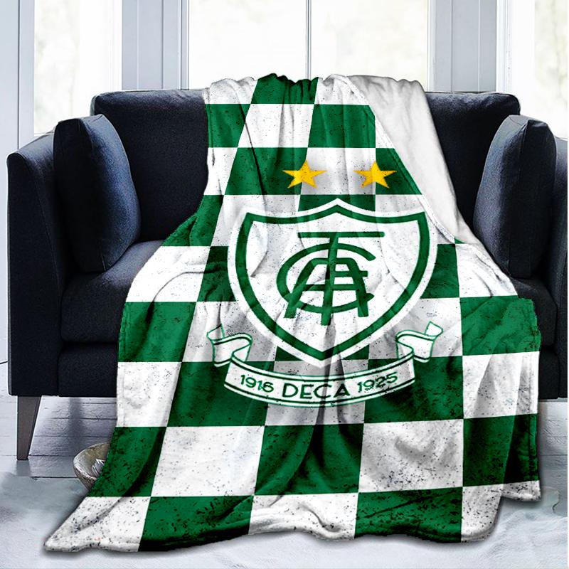 1PC América Futebol Club Printed Soft Flannel Blanket Throw for Adult Bedroom Living Room Sofa Camping Travel Fan gifts Christmas Gifts
