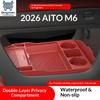 For 2026 AITO M6 Under Console Storage Box Multifunctional Glasses Organizer Tray Car Interior Modified Accessories