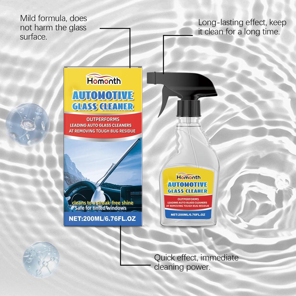 Homonth Auto Glass Cleaner Auto Glass Stain Remover Waterproof Cleaning Car Window Rainproof Clear Vision