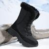 TUINANLE Thickened Snow Boots Antiskid Casual Winter Cotton Shoes Plush Warm Women's Short Boots Outdoor Work Shoes