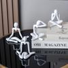 Abstract Thinker Figurine Sculpture Modern Art Homes Decors Plastic Statue for Living Room or Office Bookshelf Display