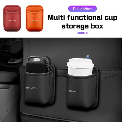 Car Cup Holder for BYD Atto 3 Dolphin Seal Seagull Sealion Dolphin Song Plus Yuan Seat Back/ Door Side Hanger Storage Organizer