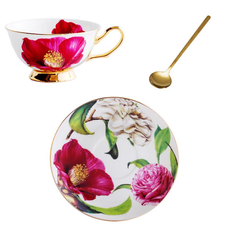 

Rose Series European Bone China Coffee and Tea Cup Set 220ml