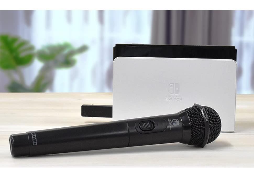HORI Licensed Wireless Karaoke Microphone for Nintendo Switch with JOYSOUND [Nintendo Product] [Compatible Karaoke]