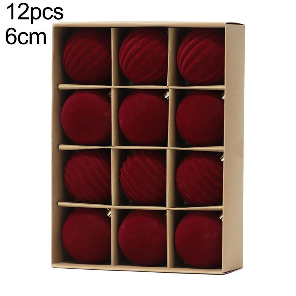 

Набор рождественских шаров DIY Рождественские украшения диаметром 8 см 6cm вино красного