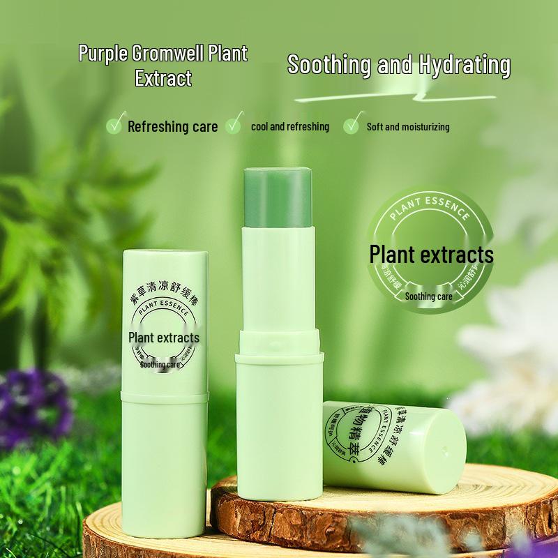 Purple Grass Soothing Stick: Portable, Cool, Moisturizing Cream for Women