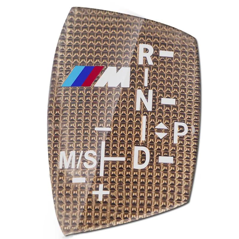VHP2   1pcs M performance Car Gear Shift Knob Sticker Cover For bmw M Sticker X1 X3 X4 X5 X6 X7 e46 e90 f20 e60 e39 f10 Car accessories